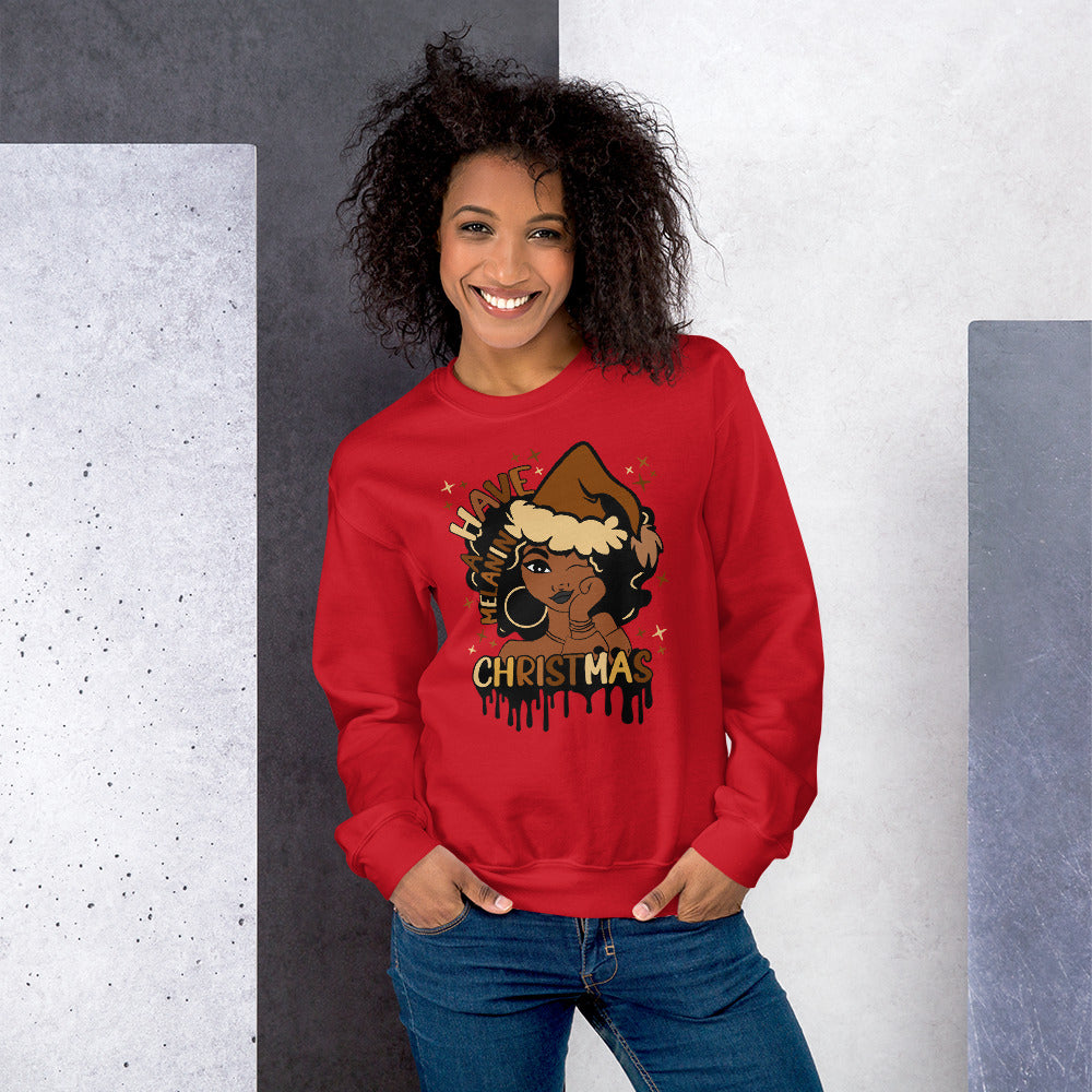 Melanin Christmas Unisex Sweatshirt