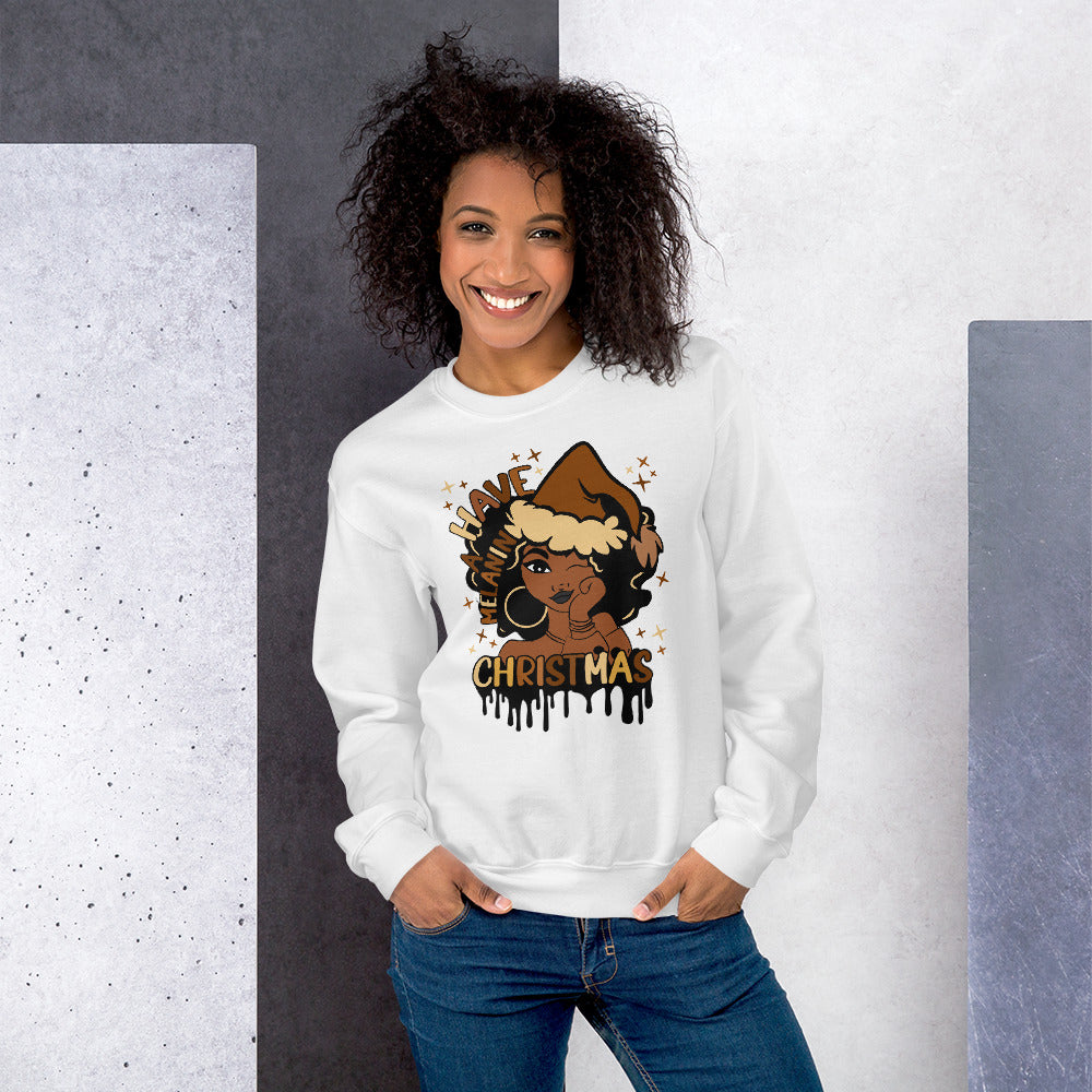 Melanin Christmas Unisex Sweatshirt