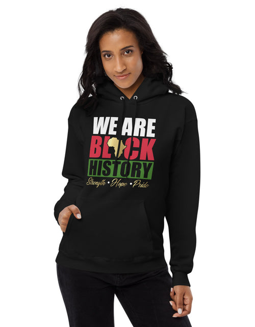 Load image into Gallery viewer, We are Black History Unisex fleece hoodie
