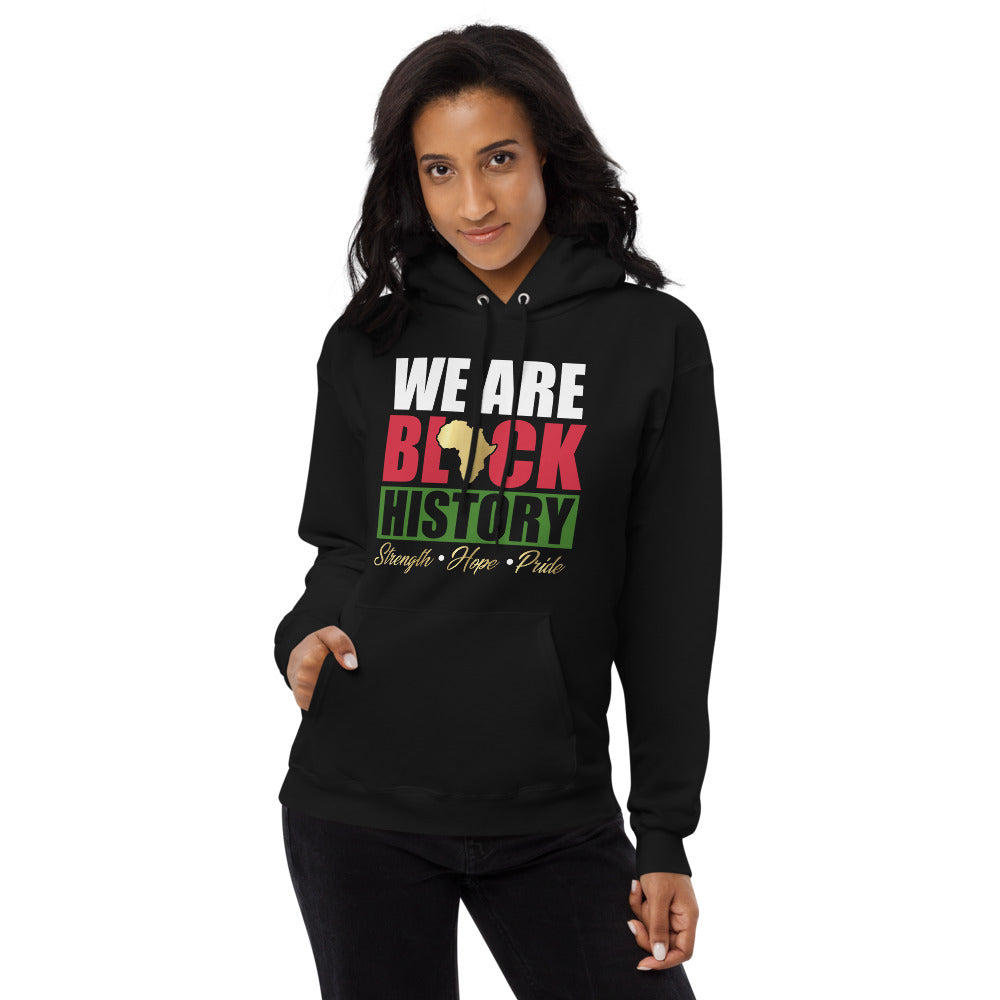 We are Black History Unisex fleece hoodie