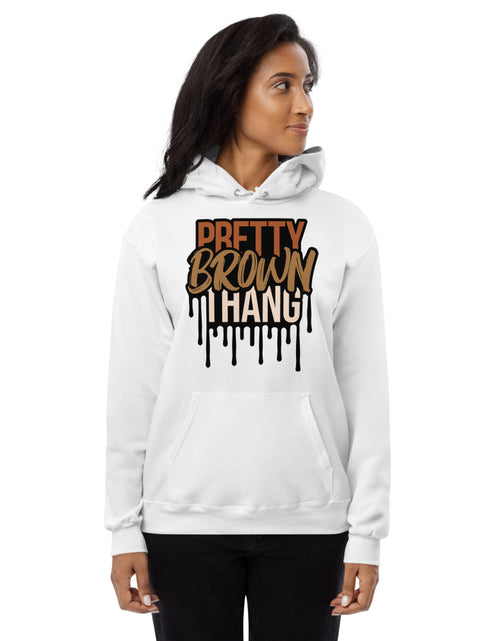 Load image into Gallery viewer, Pretty Brown Thang Unisex fleece hoodie
