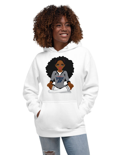 Load image into Gallery viewer, Howard Bison Girl Unisex Hoodie
