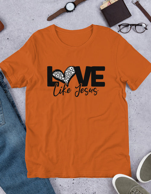 Load image into Gallery viewer, Love Like Jesus Blk Short-Sleeve Unisex T-Shirt
