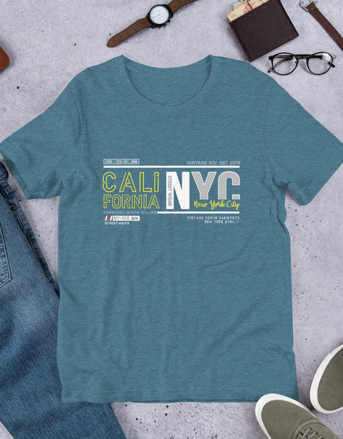 Load image into Gallery viewer, CALI NYC Coast to Coast 2030Urban Short-Sleeve Unisex T-Shirt
