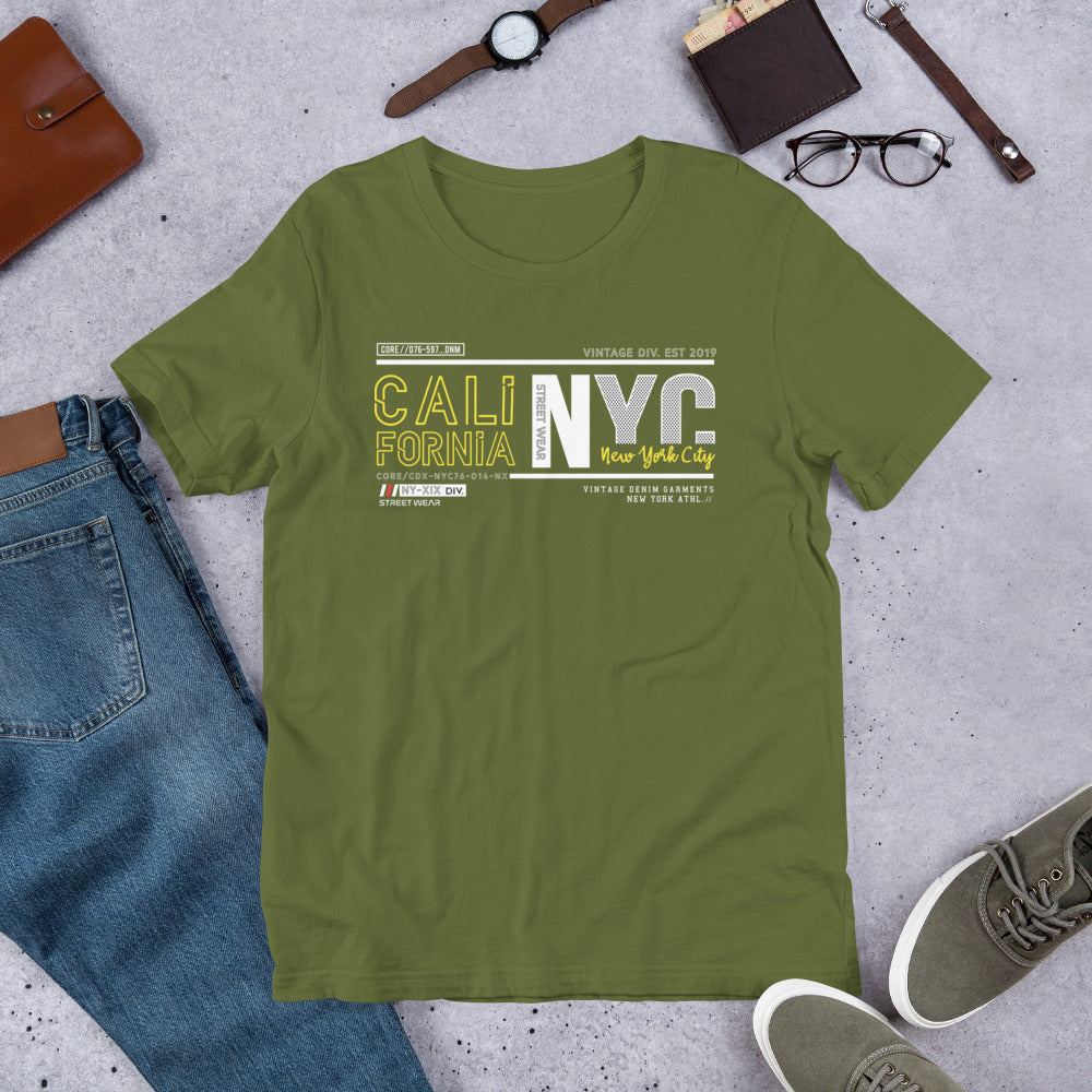 Cali - NYC Coast to Coast Short-Sleeve Unisex T-Shirt