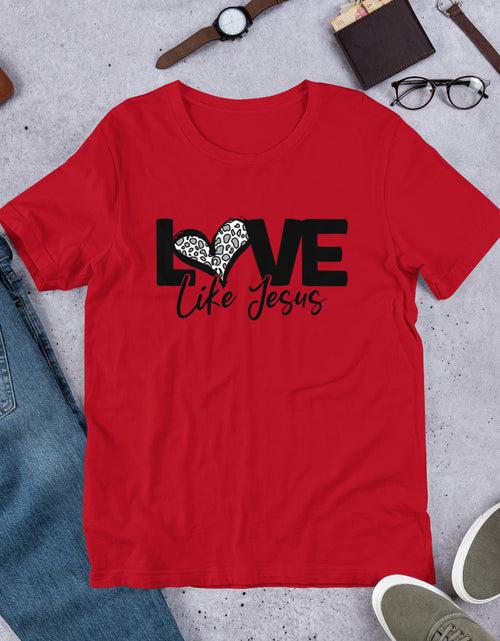 Load image into Gallery viewer, Love Like Jesus Blk Short-Sleeve Unisex T-Shirt
