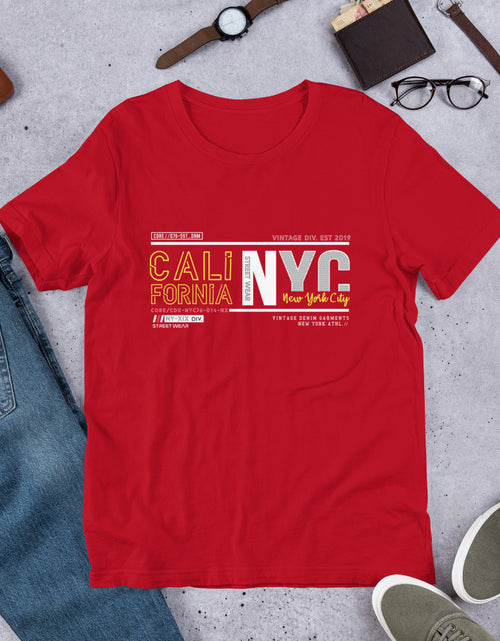 Load image into Gallery viewer, CALI NYC Coast to Coast 2030Urban Short-Sleeve Unisex T-Shirt
