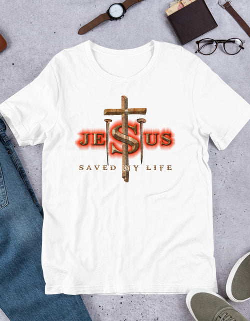 Load image into Gallery viewer, Jesus Saved My Life Short-Sleeve Unisex T-Shirt
