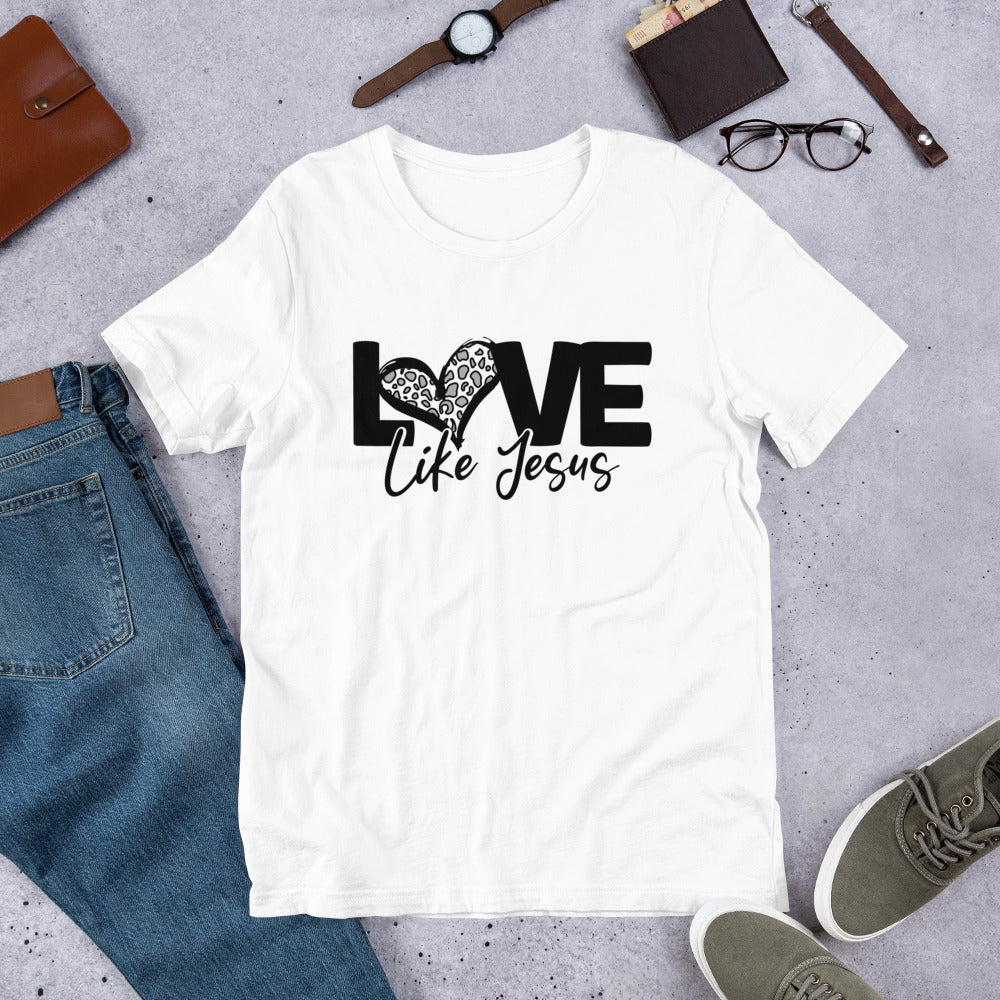 Love Like Jesus Blk Short-Sleeve Unisex T-Shirt