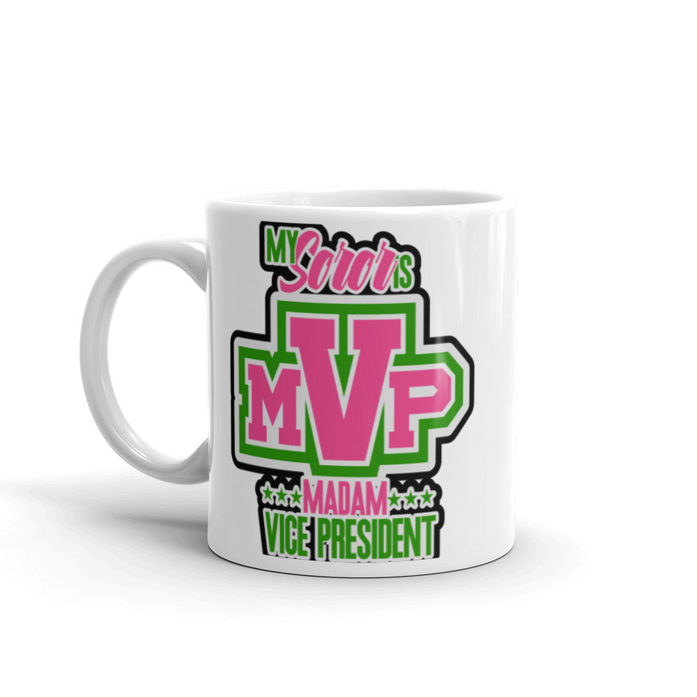 My Soros MVP Madam Vice President White Glossy Mug