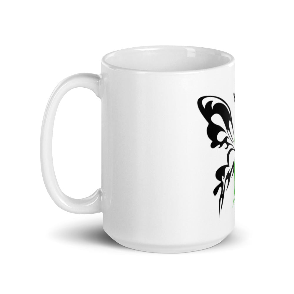 Kidney Disease White glossy mug