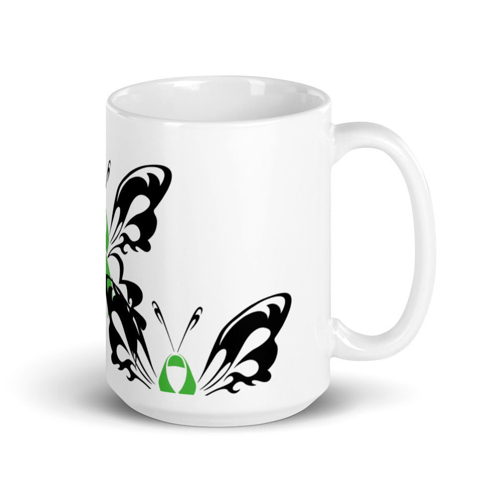 Kidney Disease White glossy mug