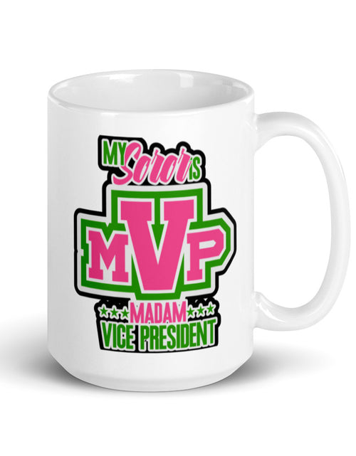 Load image into Gallery viewer, My Soros MVP Madam Vice President White Glossy Mug
