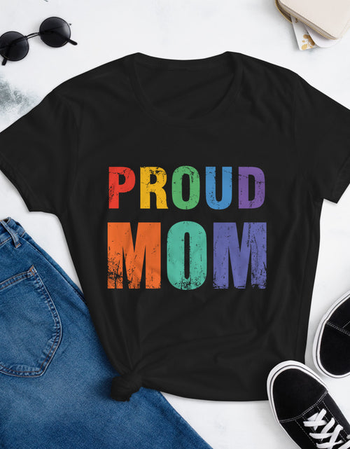 Load image into Gallery viewer, Proud Mom Women&#39;s short sleeve t-shirt
