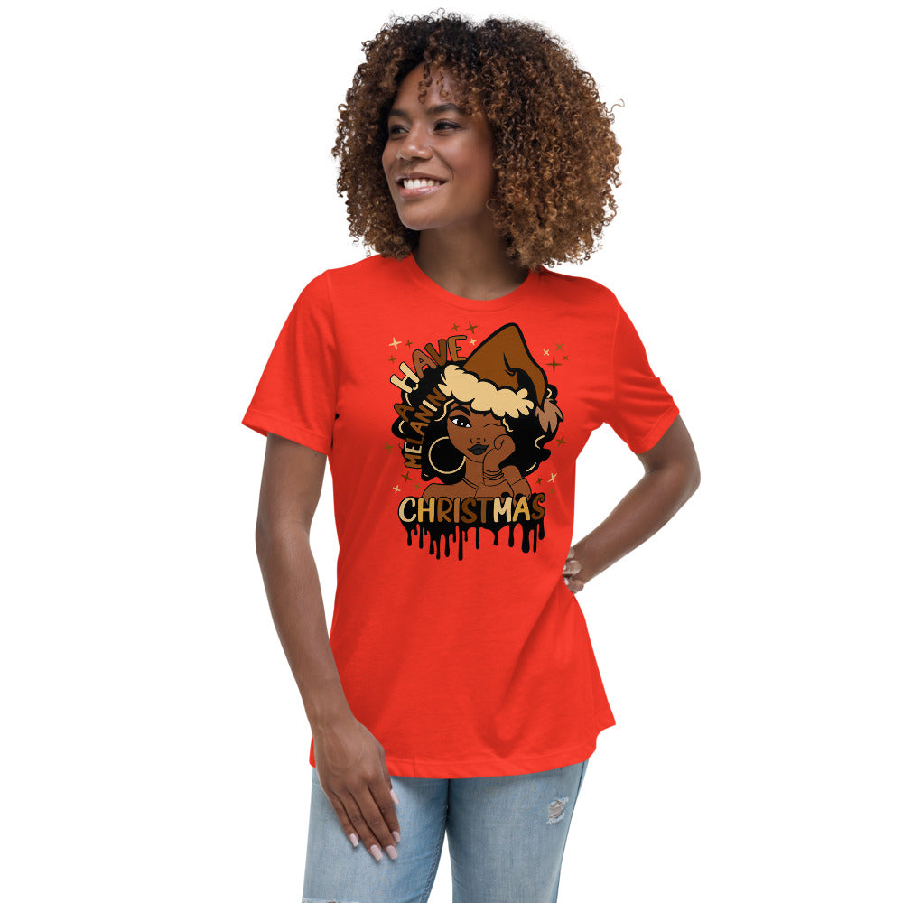 Have A Melanin Christmas Women's Relaxed T-Shirt